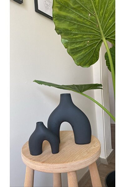 ogish طقم من 2 مزهرية زخرفية اسكندنافية صغيرة الحجم