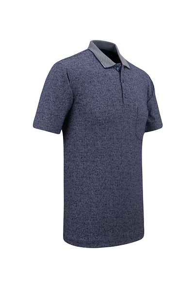 Çizgi Triko Ανδρικό μπλουζάκι Polo Neck Classic Fit με τσέπη - 5116