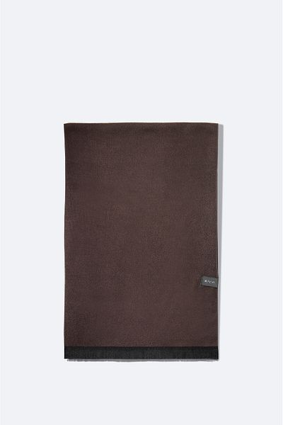 Avva Men's Brown Tasseled Plain Shawl B009401