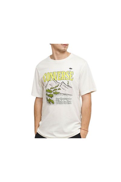 converse Alien Mountain Tee Men's T-Shirt White