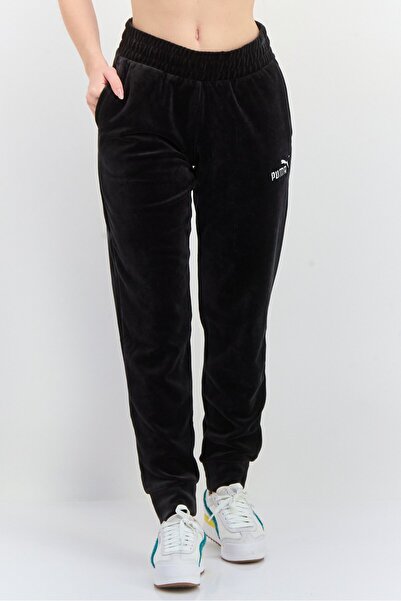 Puma Women Sportswear Fit Embroidered Logo Outdoor Sweatpants, Black