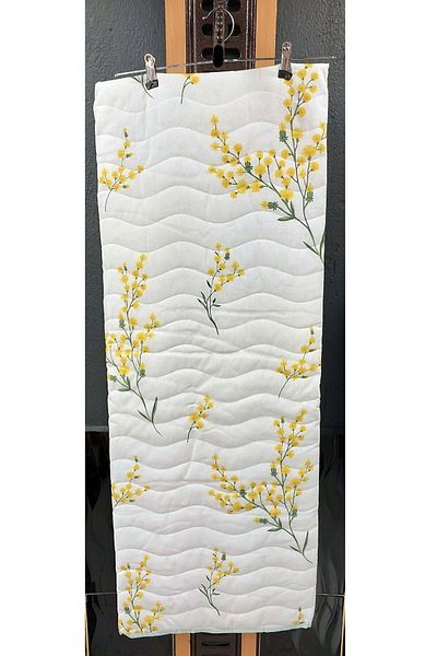 Ogi Home Cotton Multi-Purpose Patterned Single Pique, Bedspread (160X230) - Yellow Floral