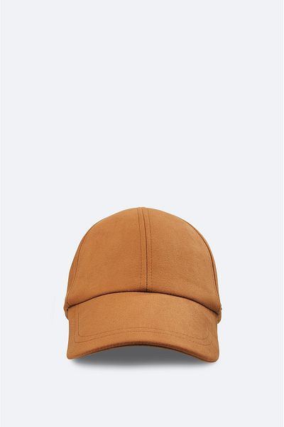 Avva Men's Tan Suede Look Capped Sports Hat A32y9204