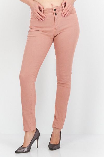 Esprit Women Skinny Fit Plain Stretchable Jeans, Dusty Pink