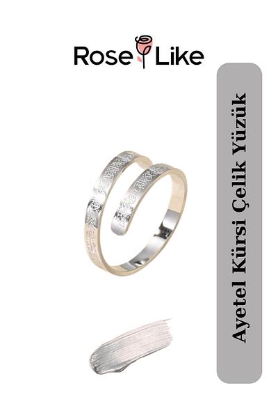 RoseLike Ayetel Kursi Steel Men'S/Women's Ring