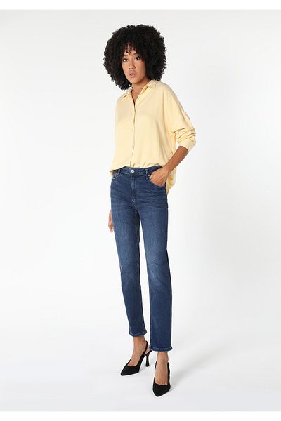 Colin's Pantaloni de jeans de damă, slim fit, cu talie medie, cu picioare drepte