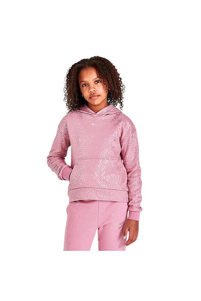 Nike Hanorac roz G NSW FLC HOODIE AOP WC pentru fete