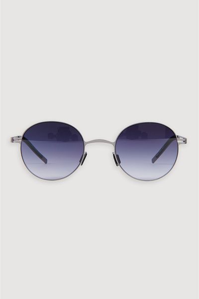 Avva Mens Silver Color Round Polarized Sunglasses A31Y8816