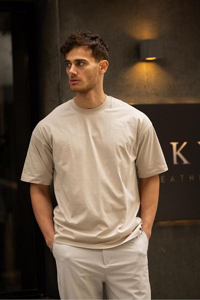 Decas GRAVEL 3 Pack Oversize Crew Neck Βαμβακερό μπλουζάκι - Πολύχρωμο