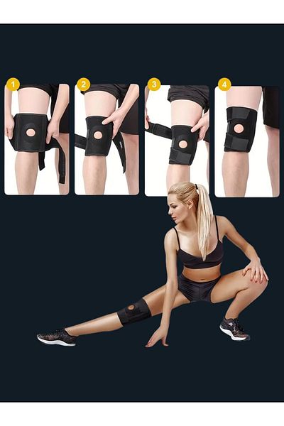 EMBA KORSE Genunchieră pentru rotulă fără mărime Genunchieră pentru genunchi pentru atlet pentru dureri de menisc cu ligament încrucișat