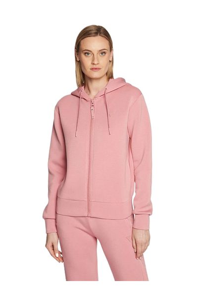 Guess ALLIE SCUBA HOODIE Z women's sweatshirt pink