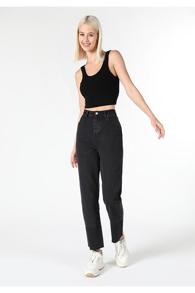 Colin's Straight Fit High Waist Straight Leg Women's Denim Jean Trousers