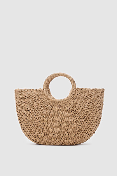 OGGO مقبض كبير الحجم من نسيج الجمل، حقيبة يد وحقيبة كروس