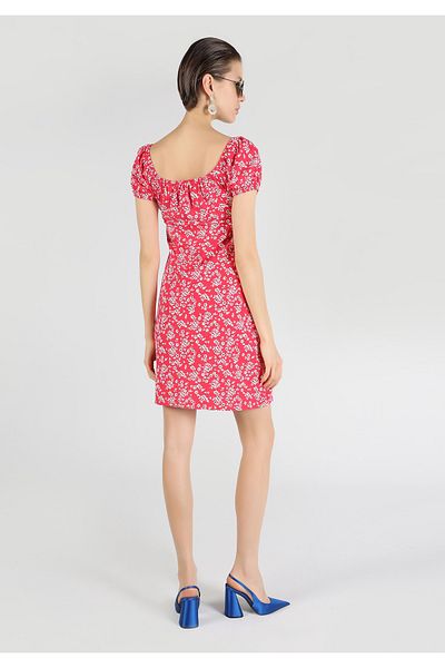 Colin's Regular Fit Floral Women's Multicolor Short Sleeve Dress