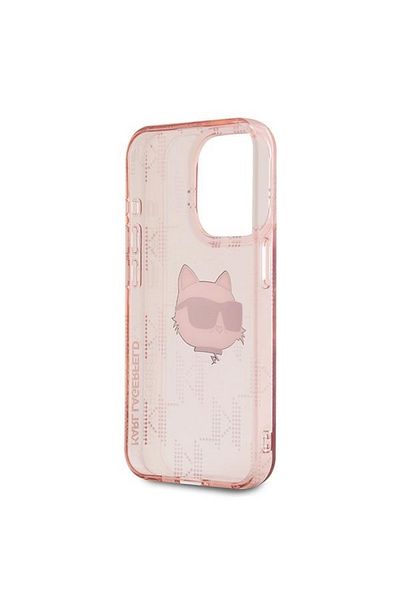 Karl Lagerfeld Carcasă pentru iPhone 15 Pro Max IML Luxury, Karl Lagerfeld - Roz