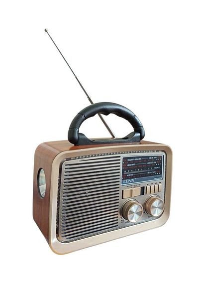 Denx راديو محمول كلاسيكي مع مكبر صوت بلوتوث ماركة DX2427