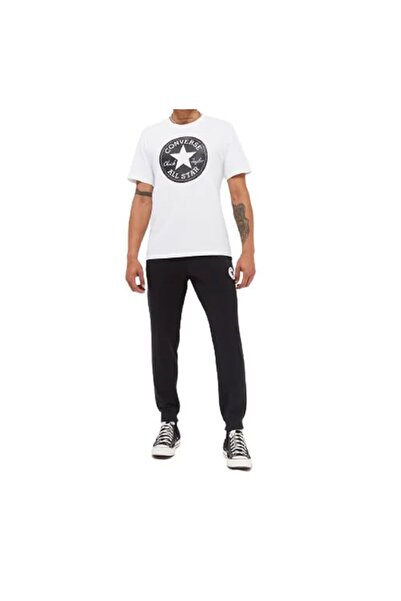 Converse Tricou unisex Standard Fit Center Front Chuck Patch Knock Out Tee, alb