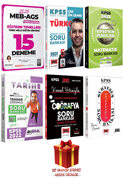 İndeks Akademi 2025 MEB-AGS Eğitimin Temelleri 15 Deneme+Tüm Dersler Soru Ban...