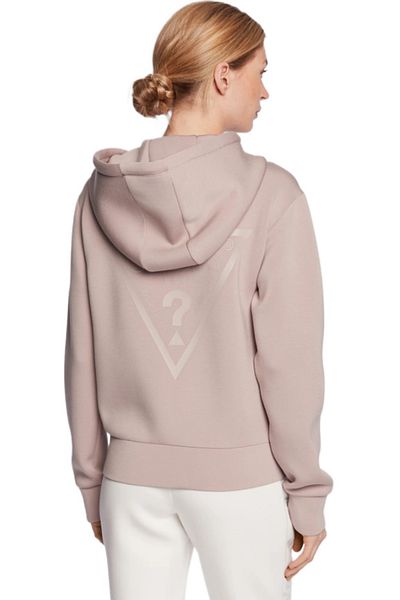 Guess ALLIE SCUBA HOODIE Z women's sweatshirt pink