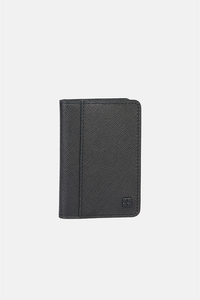Avva Men's Black 100% Leather Wallet with Gift Box A32Y9562