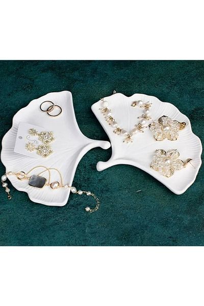 Orange Atelier Handmade Maple Leaves Plate Organizer Jewelry Set Plate