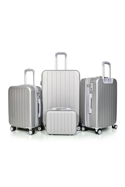 MORANO Morano 4-Piece Luggage Set Durable and Lightweight Spinner Wheeled Suitcase with Numbered Security Lock