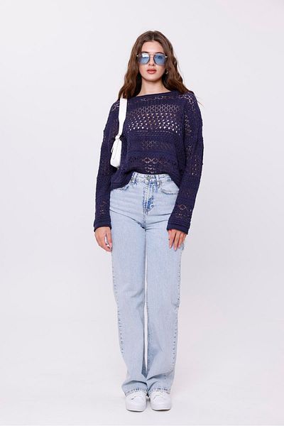 Figo Openwork Knitwear Women's Blouse