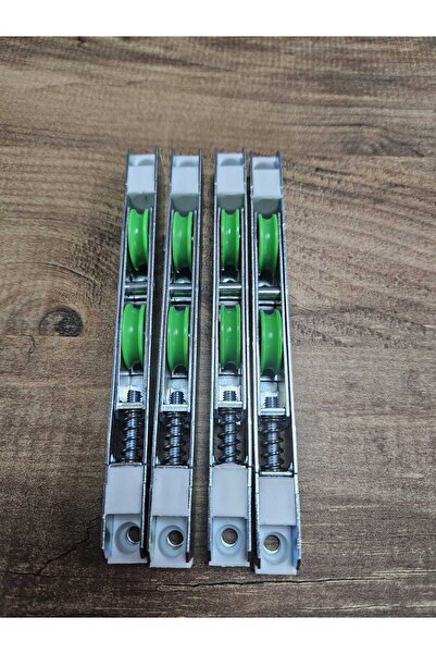 BEŞER ALÜMİNYUM Pimapen PVC Pencere Yeşil Sürme Teker 4 lü Set