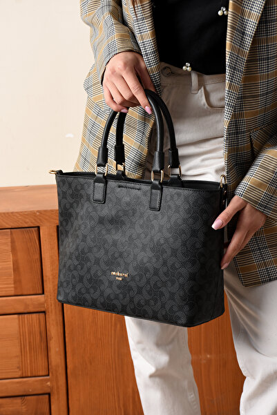 Cacharel Paris Women's Hand and Shoulder Bag Monogram Fabric