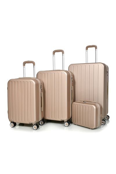 MORANO Morano 4-Piece Luggage Set Durable and Lightweight Spinner Wheeled Suitcase with Numbered Security Lock