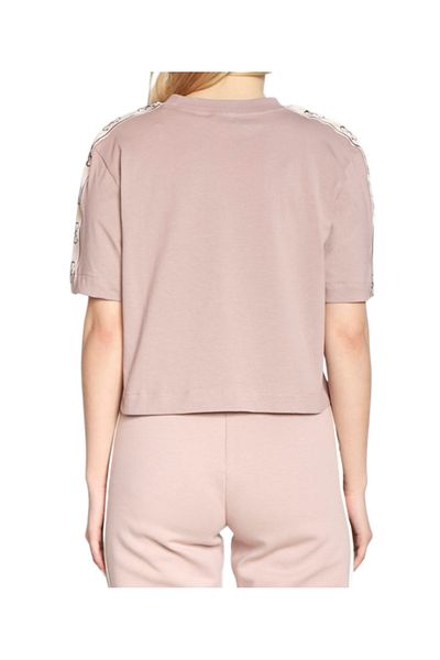 Guess BRITNEY CROP TEE women's t-shirt pink