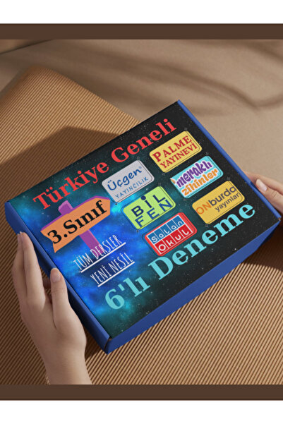 Üçgen Yayıncılık 3.SINIF Tüm Dersler 6'LI SARMAL Paket DENEME Seti (YENİ NESİ...