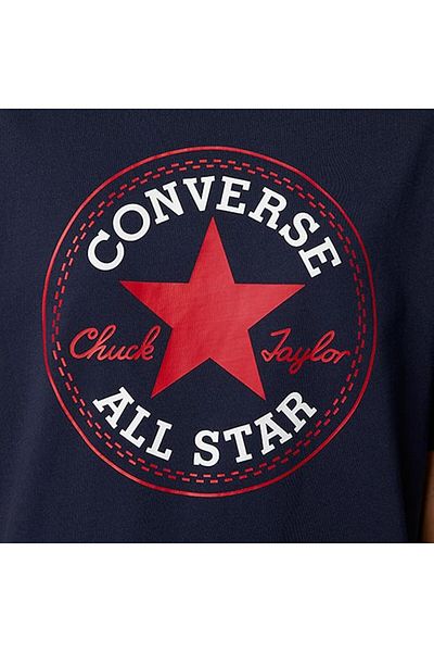 converse Tricou unisex Standard Fit Chuck Patch Tee bleumarin