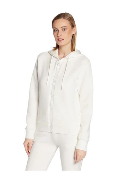 Guess Hanorac de damă ALLIE SCUBA HOODIE Z alb