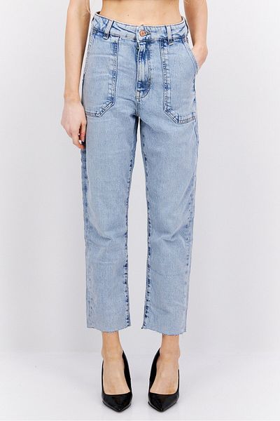 Esprit Women Regular Fit Light Wash Stretchable Jeans, Blue