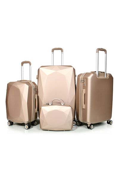 MORANO Morano 4-Piece Luggage Set Durable and Lightweight Spinner Wheeled Suitcase with Numbered Security Lock