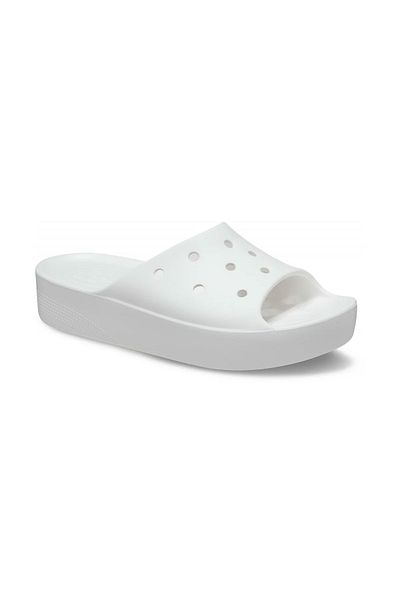 Crocs Șlapi CROCS Classic Platform Slide pentru femei, albi