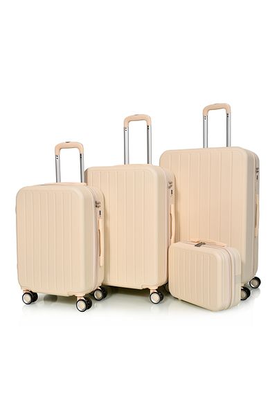 MORANO Morano 4-Piece Luggage Set Durable and Lightweight Spinner Wheeled Suitcase with Numbered Security Lock