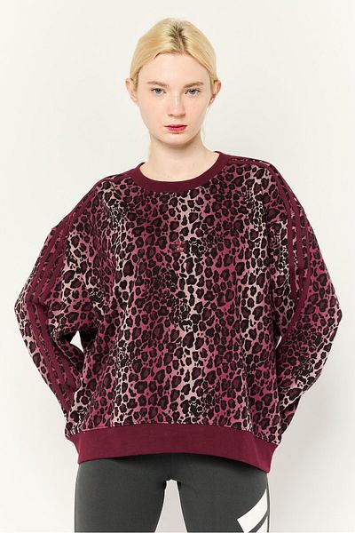adidas Women Sportswear Fit Long Sleeve Outdoor Sweatshirt, Multicolor