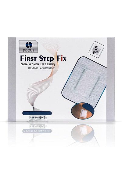 First Step Fix Wound Dressing 5×7 cm – 5pcs | Sterile, Breathable, Hypoallergenic Protection