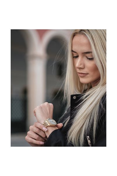JACQUES DU MANOIR Inspiration Damen Uhr Gold Nro.12
