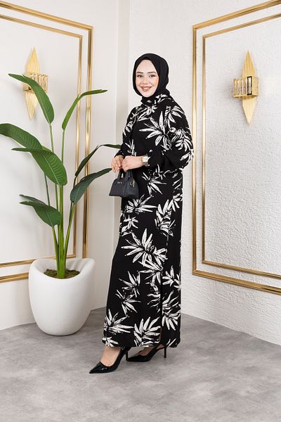 nevmira Buttoned Patterned Dress