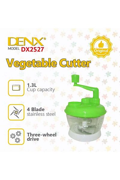 Denx مفرمة يدوية متعددة الوظائف، مفرمة طعام للمطبخ، مفرمة فواكه وخضراوات، مفرمة لحوم وخضراوات