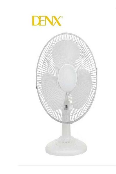 Denx مروحة سطح الطاولة DX2546 بيضاء
