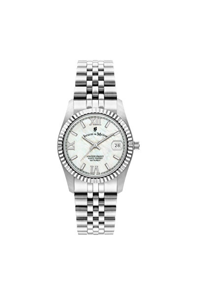 100de100Gübre Jacques du Manoir Inspiration Prestige damen Uhr Silber JWL01301