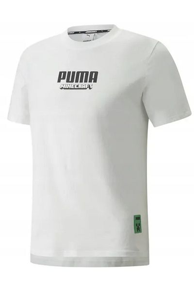 Puma Tricou bărbătesc Puma x MINECRAFT Graphic Tee Puma White, alb