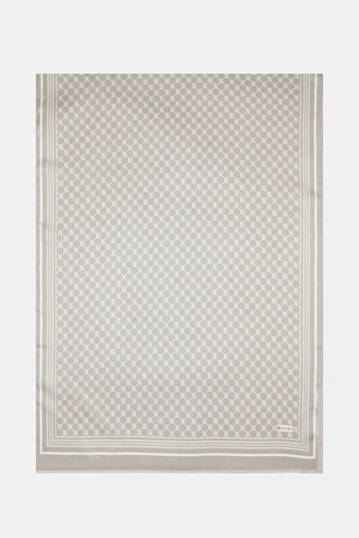 Vakko KUM MONOGRAM TWILL ŞAL