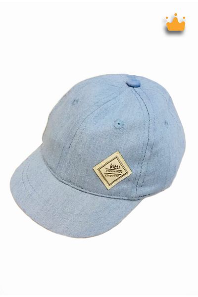 Kitti 0-18 Months 44cm Boy Baby Expandable Denim Hat Cap Cap Blue Y80101