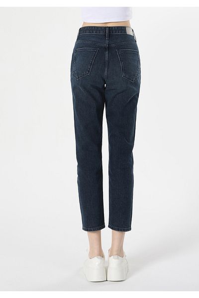 Colin's Pantaloni de damă, slim fit, cu talie medie, cu picior micșorabil, indigo închis