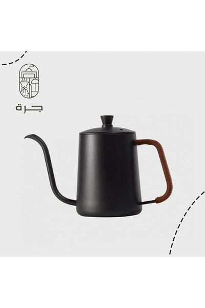 Jarrah 600ml Black Leather Coffee Dripper by Jar